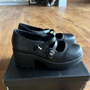 Chunky Double Strap Mary Janes  from Nasty Gal
